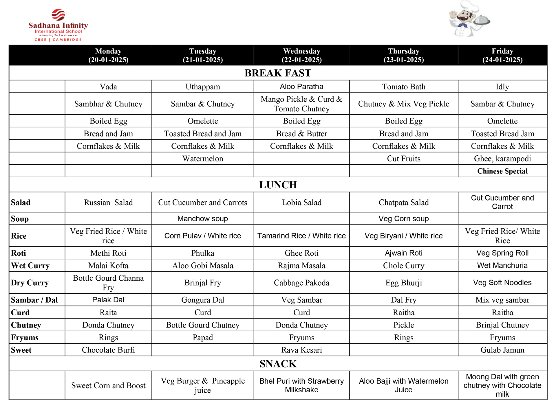 Food Menu